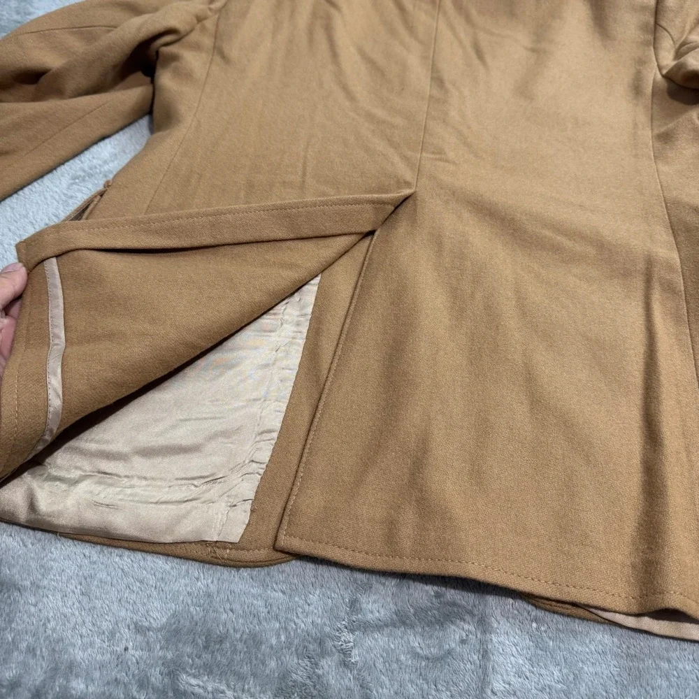 Vintage Derby of San Francisco 100% Pure Wool Blazer Camel Tan Sport Coat 38S